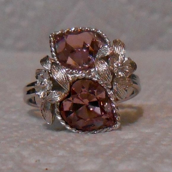 Sarah Coventry Jewelry - 1972 Vintage June Sarah Coventry Love Story Ring Adjustable Size